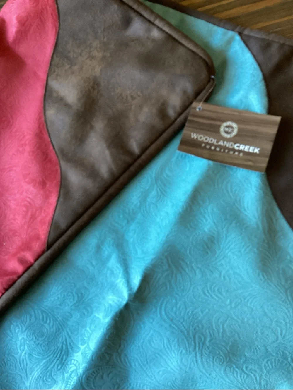 BNWT Luxurious Reversible Euro Sham 27” x 27”